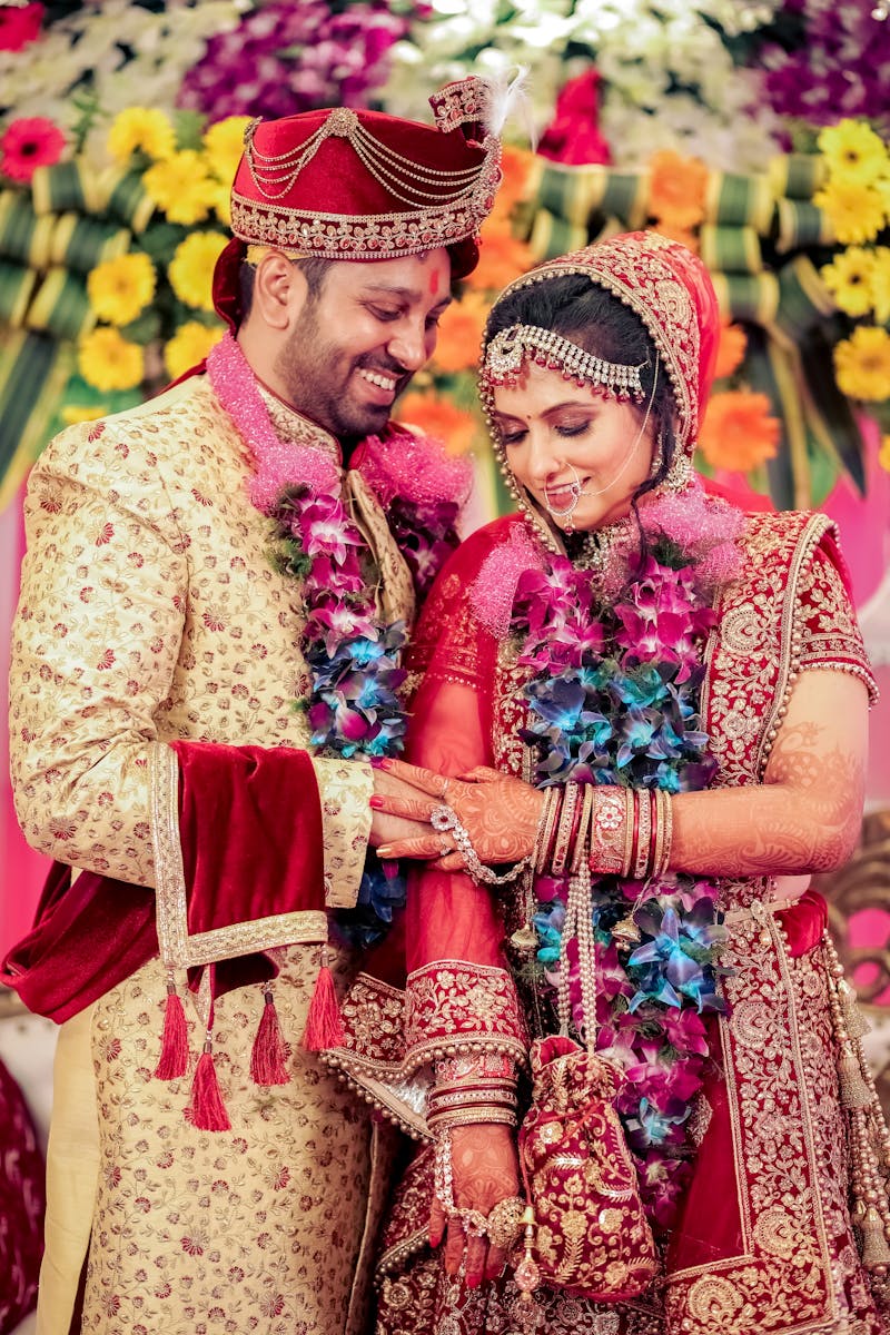 Traditional Indian couple representing Ashtakoot compatibility